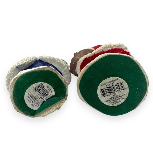 Santa Resin Figurines Lot‎ of 2 Father Christmas Greenbrier International Decor - Picture 8 of 8